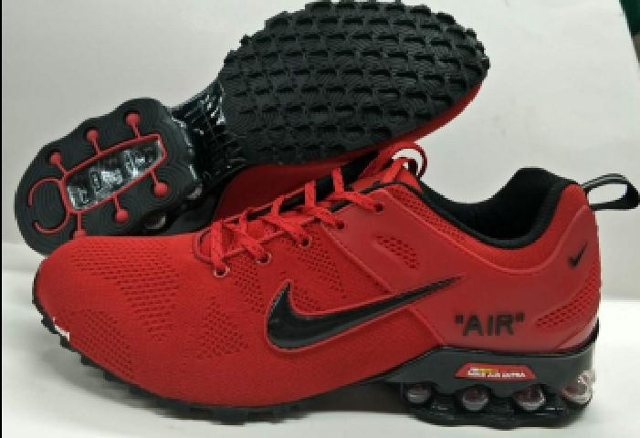 Nike Air Shox 2018 Flyknit Red Black Shoes - Click Image to Close